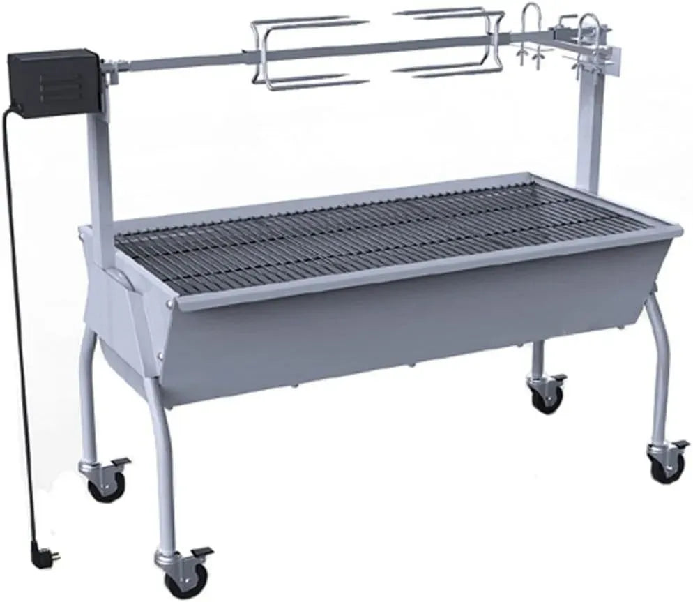 Barbecue, Grill, acier inoxydable, Jardin, Tidyard Catherinol Rôtissoire en Fer Acier Inoxydable Barbecue Grill Électrique Jardin