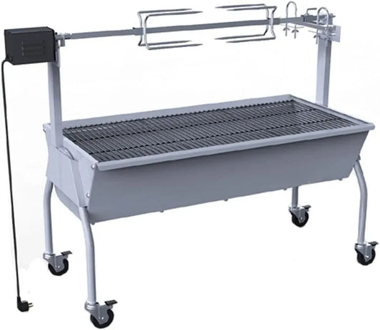 Barbecue, Grill, acier inoxydable, Jardin, Tidyard Catherinol Rôtissoire en Fer Acier Inoxydable Barbecue Grill Électrique Jardin
