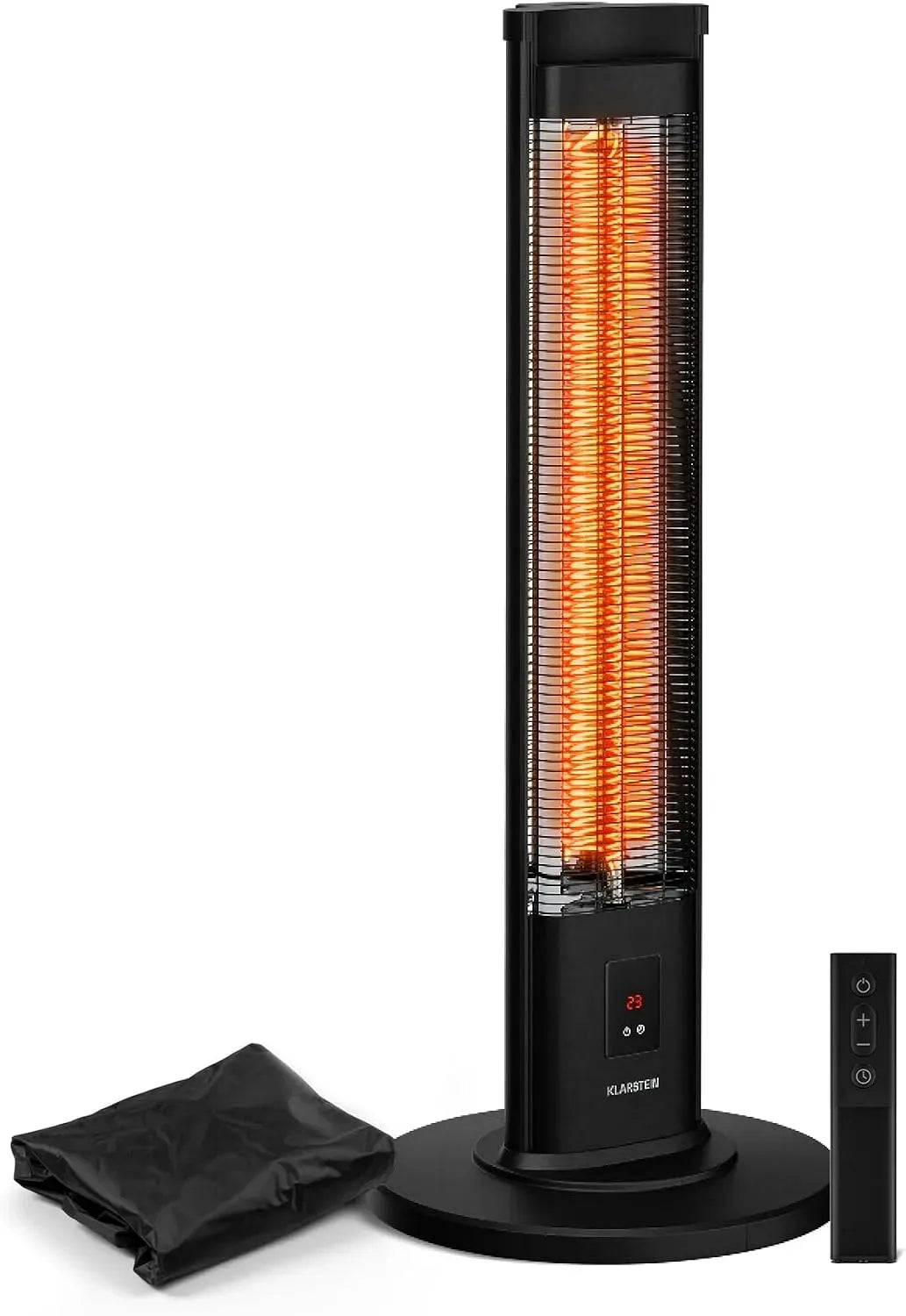 Klarstein Radiateur électrique, 2000 W, extérieur, minuteur, 3 niveaux, IP45