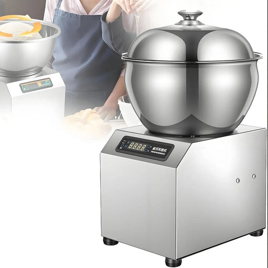 pétrin à pâte en Acier Inoxydable, Pétrin électrique Professionnel 2 200 W équipé de minuterie, pétrin électrique à Spirale 1 400 TR/Min à Double
