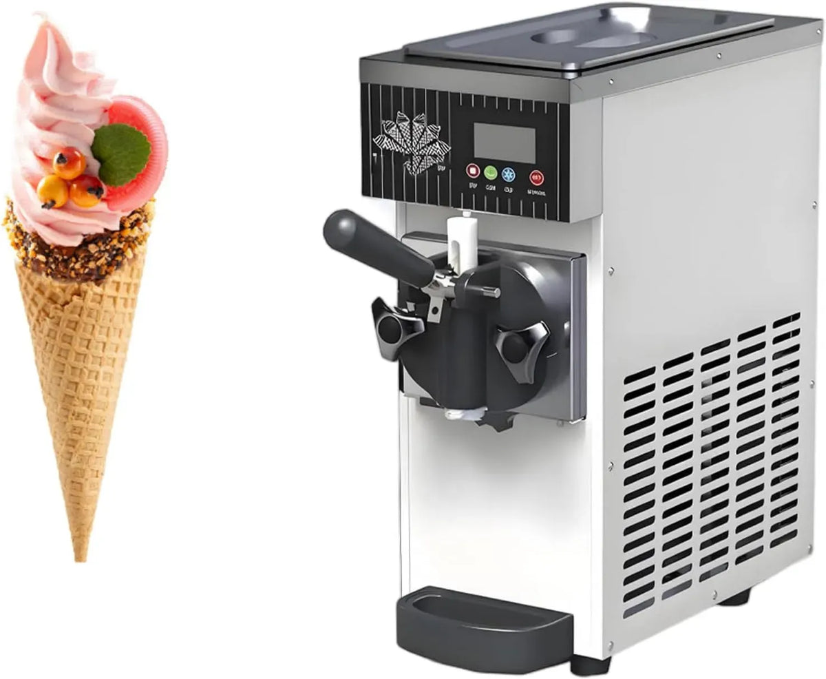 Machine à Glace, machine à glace et sorbet, 5 Kg, professionnel, blanc, pour Vos Desserts Maison White