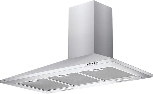 Candy CCE119/1x M3/H Hotte aspirante, 90 cm, 305 m3/h, 62 dB, classe énergétique C, hotte de cuisine, éclairage LED, 3 niveaux, acier inoxydable