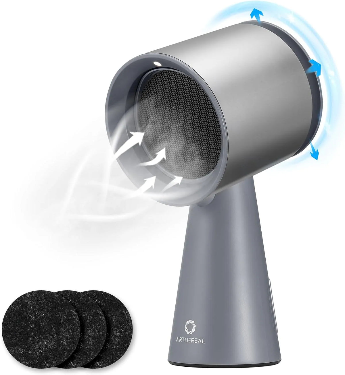Hotte aspirante, hotte de cuisine, AIRTHEREAL RH180, 3 vitesses, portable, silencieux, amovible, grand bac à huile