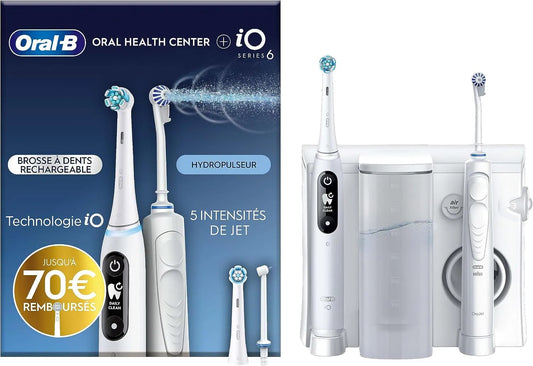 Brosse, brosse à dents rechargeable, hydropulseur dentaire électrique, blanc