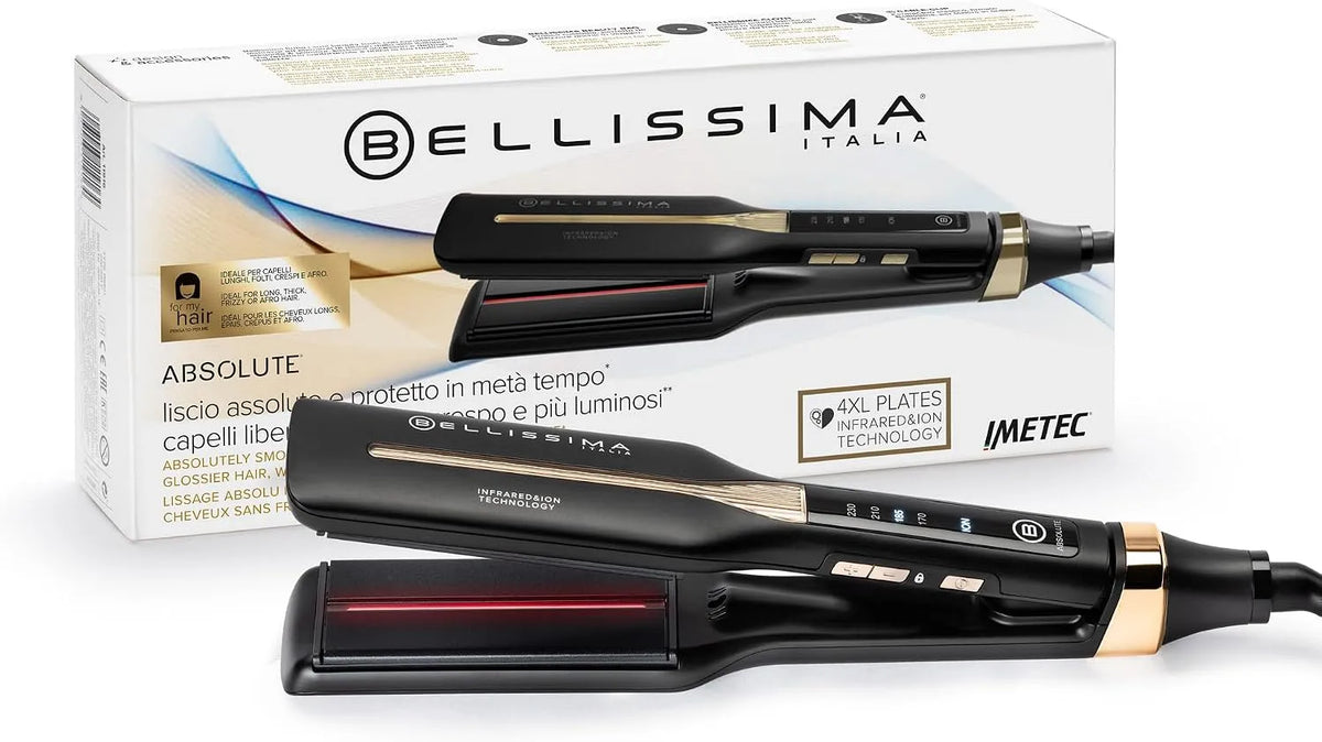 Lisseur cheveux, fer à lisser, Bellissima, 4 Températures