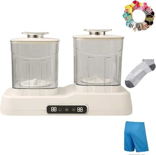 Lave-linge, 2 L, portable, machine à laver le linge, moteur, Lave-linge portable à double chambre 2 litres