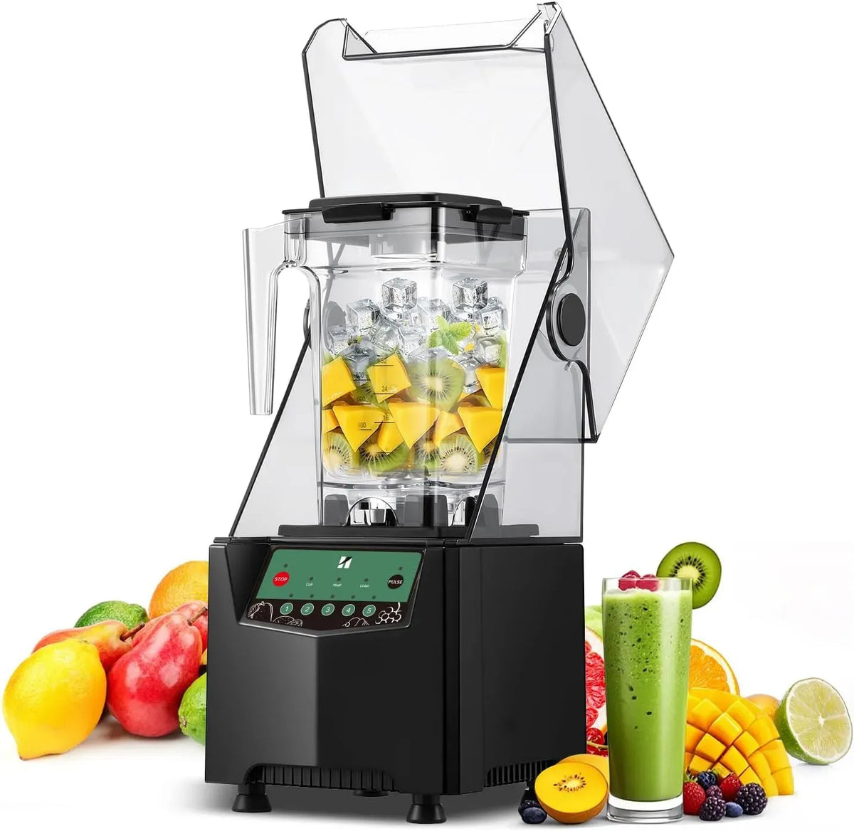 Blender, 2 L, 1000 W, professionnel, silencieux