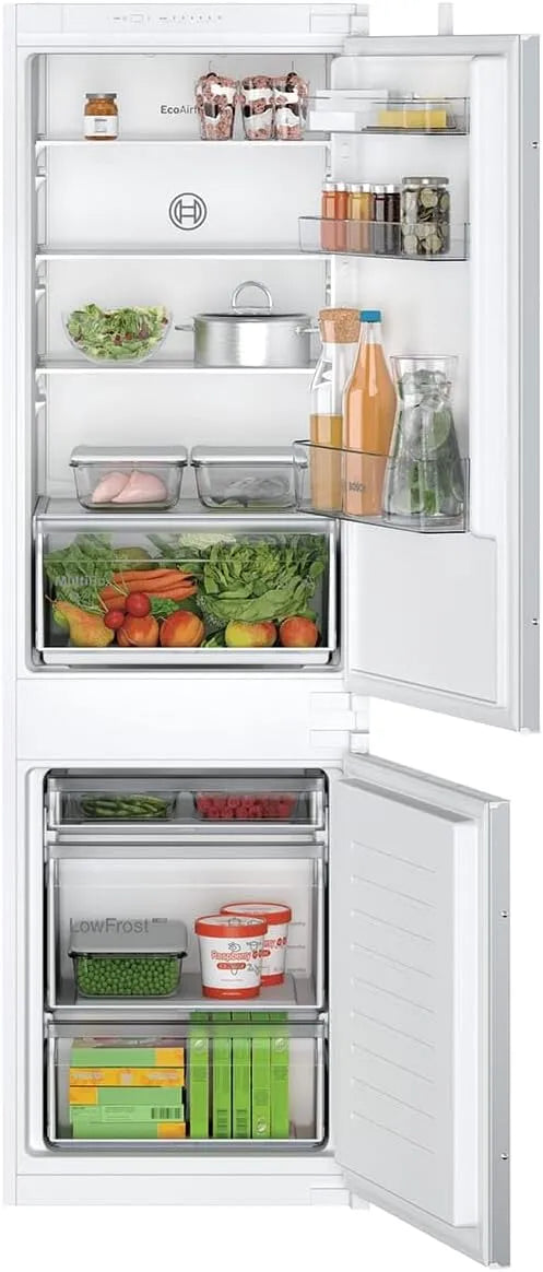 Réfrigérateur combiné KIV86NSE0, 267 L, frigo avec congélateur, blanc, Réfrigérateur Combiné Intégrable À Glissières 267l Blanc - KIV86NSE0