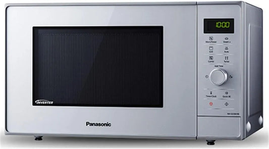 Panasonic NN-GD36HMSUG Micro-ondes, 28, 5 cm, 23 L, 1000 W, 17 programmes, vapeur, gril, Inverter, four micro-ondes, Version FR, Moule vapeur