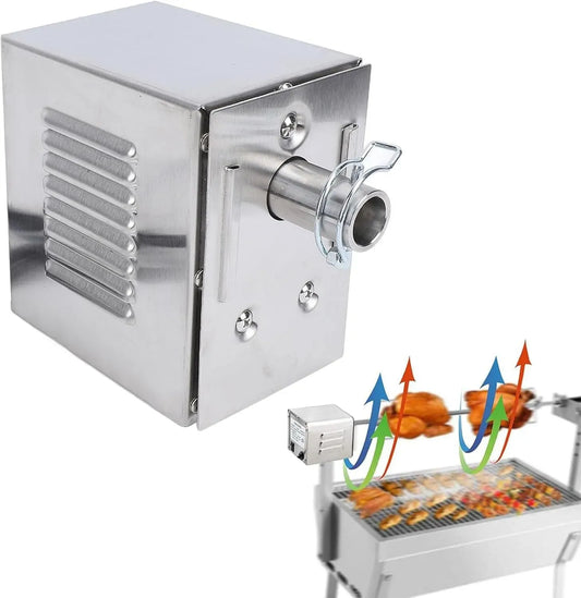 Barbecue, Moteur, 45 W, gril, acier inoxydable, pour Rôtissoire de