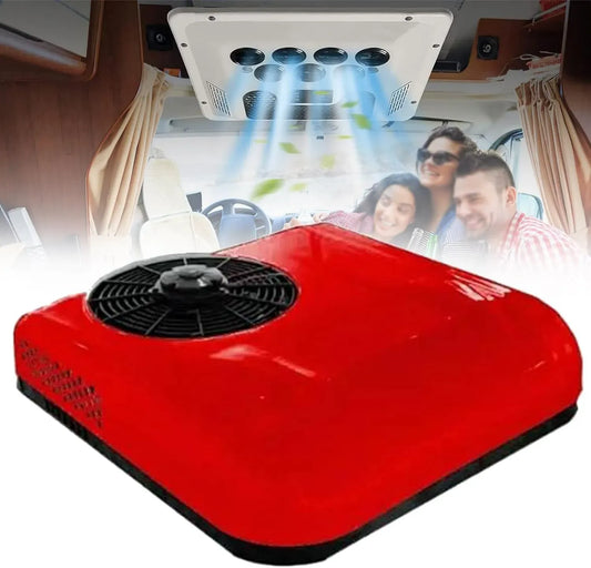 Climatiseur 12V/24V Rouge-12V, 12 V, silencieux, camping