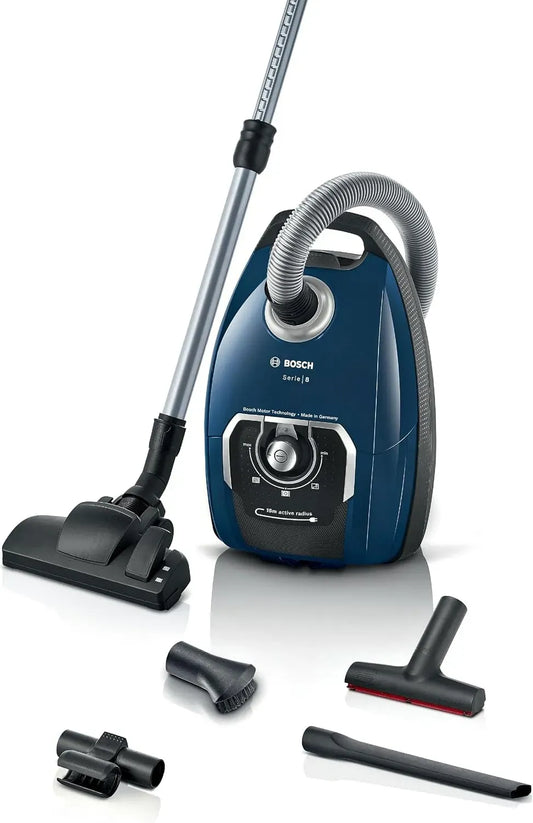 Bosch BGL8XPER Aspirateur, hygiène, Garantie du Moteur 10 Ans, Filtre hygiénique, suceur Plat XXL, Brosse à Coussin XXL