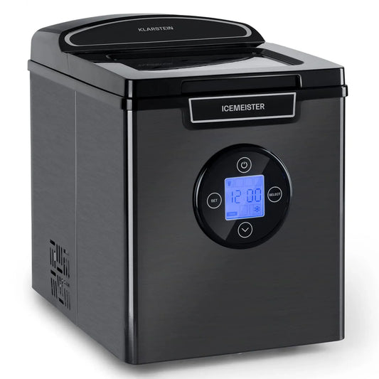 Klarstein Machine à glaçons, 1,8 L, écran LCD, Ice Maker avec Ecran LCD, Capacité de 1,8L