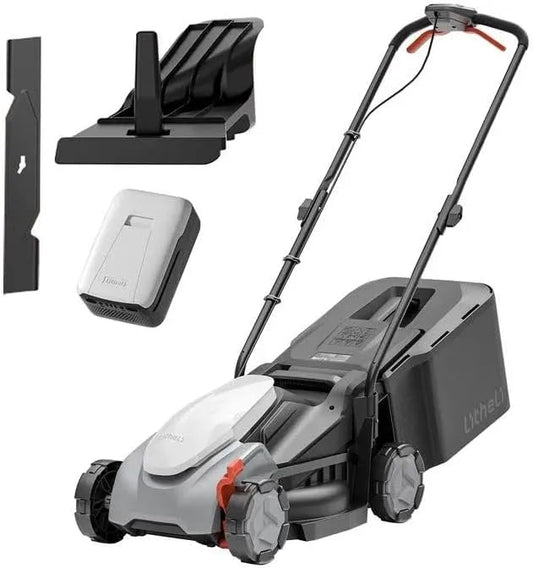 Batterie, Moteur, 33 cm, 35 L, 20 V, 65 mm, 300 m, sans fil, pour Pelouses Jusqu'à 300 m²
