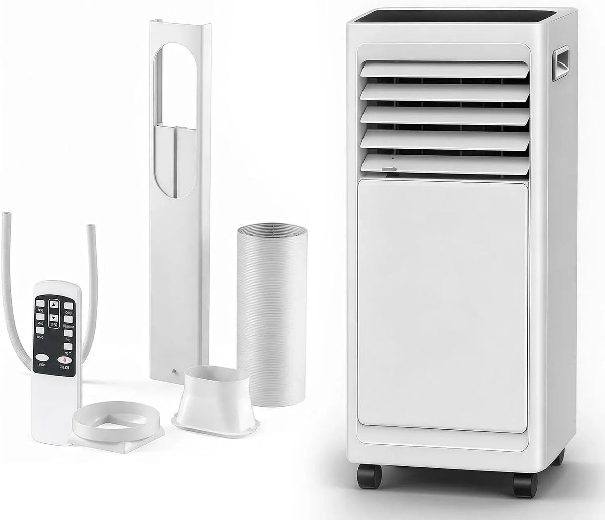 Climatiseur, BANGBANGJI BTU 3 3-en-1, portable, roulettes de déplacement, minuteur, décoration de salon, Débit 2 Vitesses, 9000 -en-1