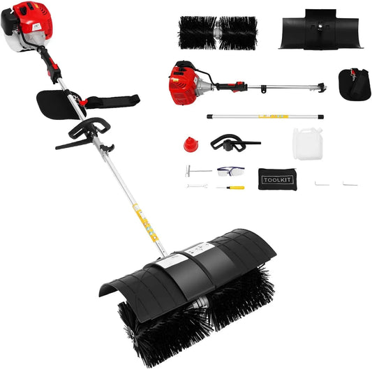CV 52 machine de déneigement, Nettoyeur, machine de balayage des sols, balayeuse de sol, 52 cm, pour jardin, 2,3 CV