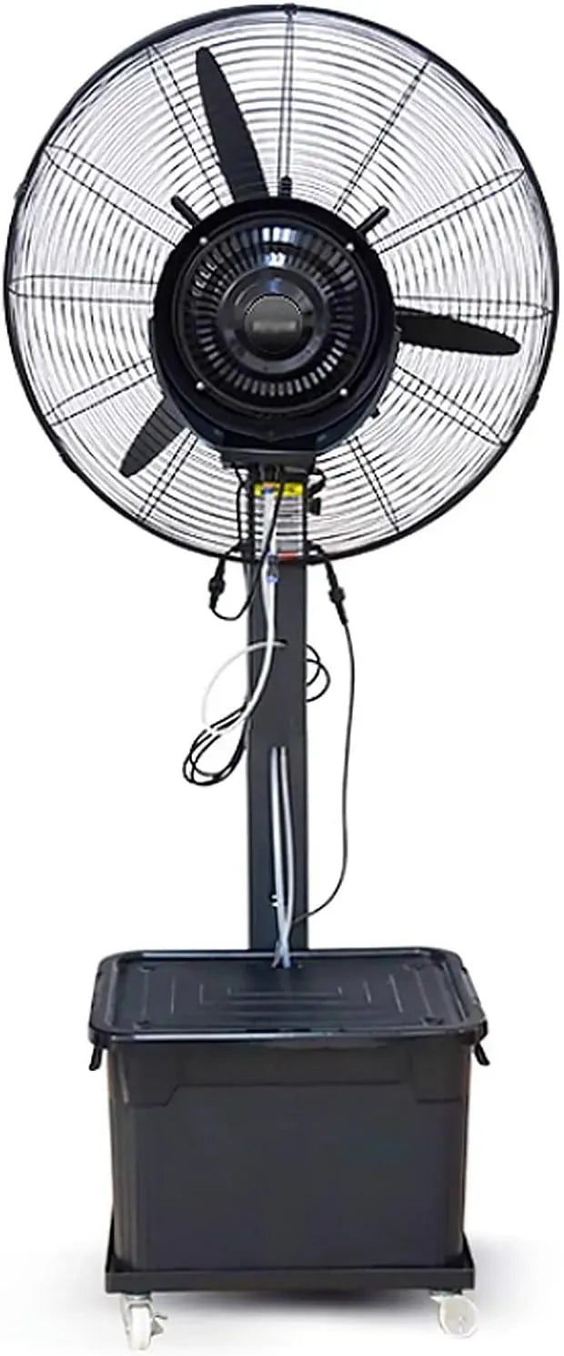 Ventilateur, 71 Cm, portable, extérieur, industriel, 3 vitesses, professionnel, silencieux, noir