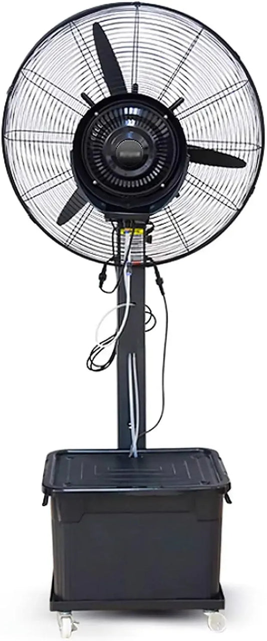Ventilateur, 71 Cm, portable, extérieur, industriel, 3 vitesses, professionnel, silencieux, noir