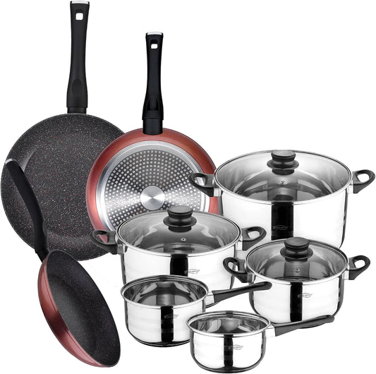Ustensile de cuisson 8pc, 28 cm, acier inoxydable