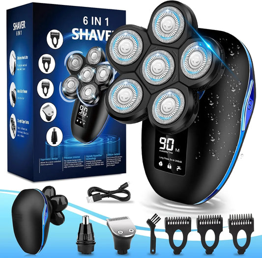 rasoir électrique pour la tête, IP65, sans fil, pour homme chauve