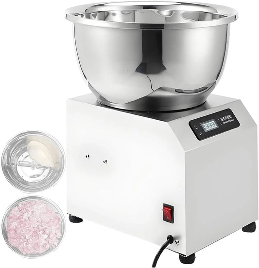 Pétrin a Spirale Professionnel 1400 TR/Min Pétrin Électrique Automatique équipé de Double Rotation et Minuterie Pétrin a Farine en Acier Inoxydable