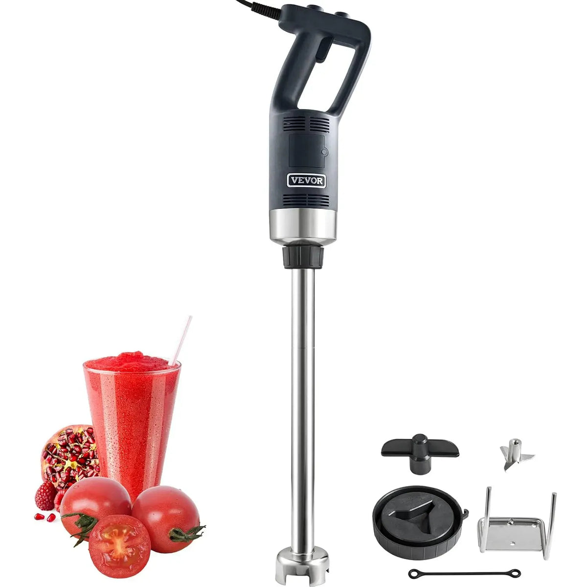 VEVOR Blender, 500 W, portable, professionnel, acier inoxydable