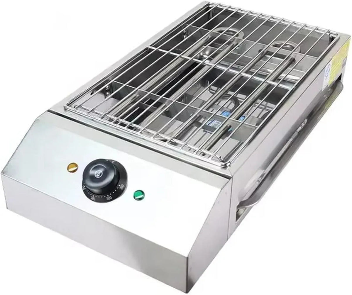 Barbecue, Table, 50 à 300 °C, portable, extérieur, gril, acier inoxydable
