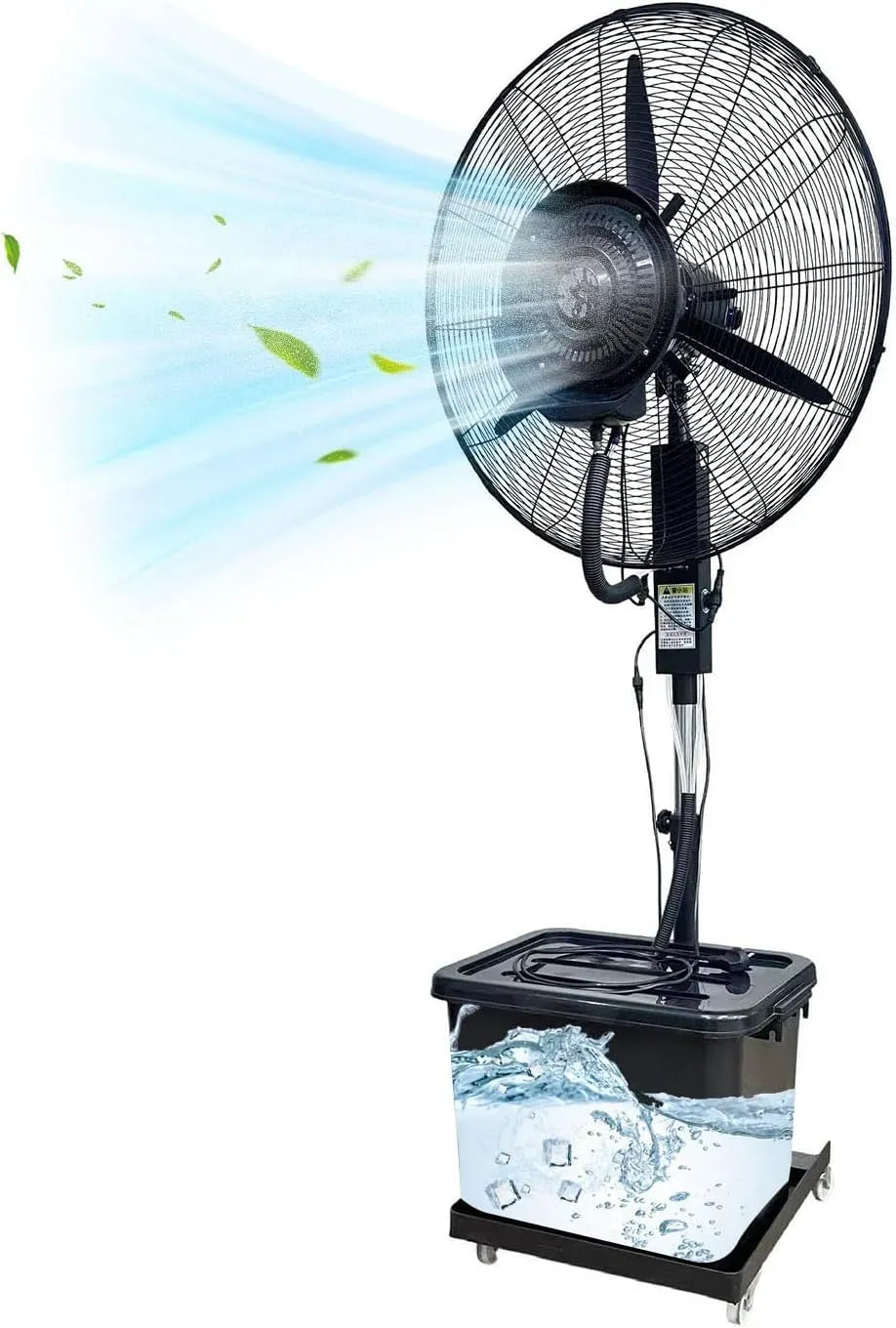 Ventilateur, 42 L, extérieur, 3 vitesses, grand réservoir
