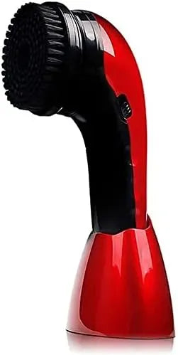 brosse, portable, rouge, portable/deux, Cireuse à chaussures électrique en cuir