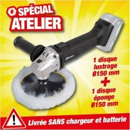 R-BAT20 Batterie, Chargeur, 20 V, Lustreuse, Sans Batterie ni Chargeur