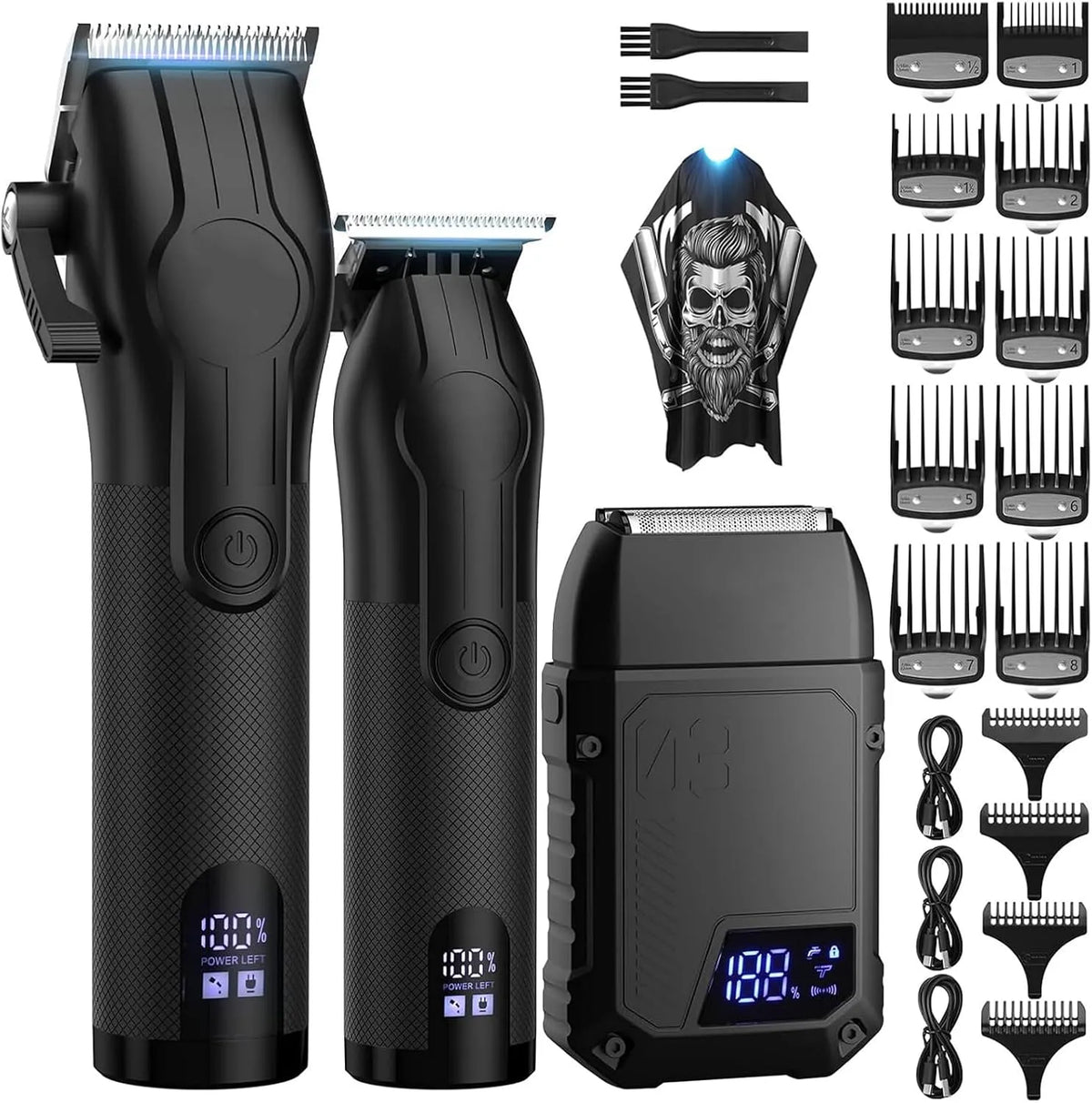 Rasoir, BESTBOMG, Barbe, LED, Tondeuse Cheveux Hommes