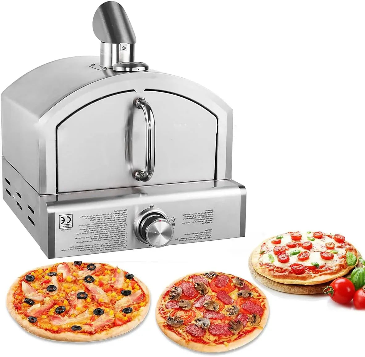 Four électrique à pizza, 30,5 cm, portable, acier inoxydable