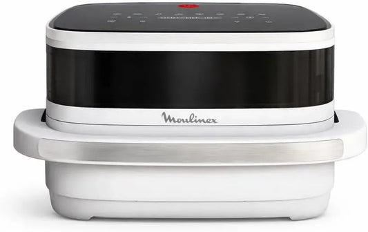 Moulinex YY5876FB Friteuse à air chaud, 27 cm, 4 L, pizza, blanc, Design compact pour 4 personnes