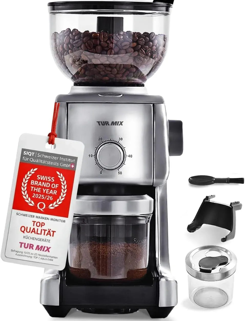Porte-Filtre, Moulin, broyeur à grains de café, 400 g, minuteur, grand réservoir, pour espresso