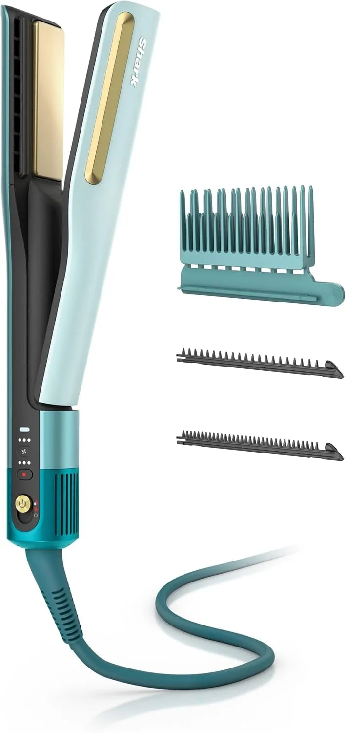 Lisseur cheveux, fer à lisser, Shark, 3 peignes interchangeables