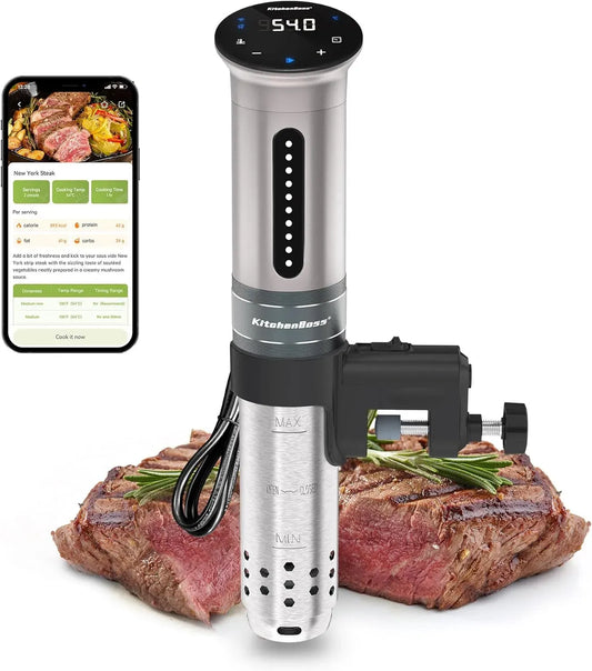 Cuisinière avec four IPX7, 1100 W, Wi-Fi, thermostat