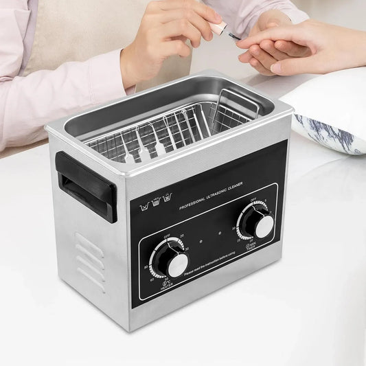 Radiateur électrique, 3,2 L, minuteur, professionnel, acier inoxydable, Appareil à ultrasons pour bijoux, Nettoyeur à ultrasons professionnel 3,2 l