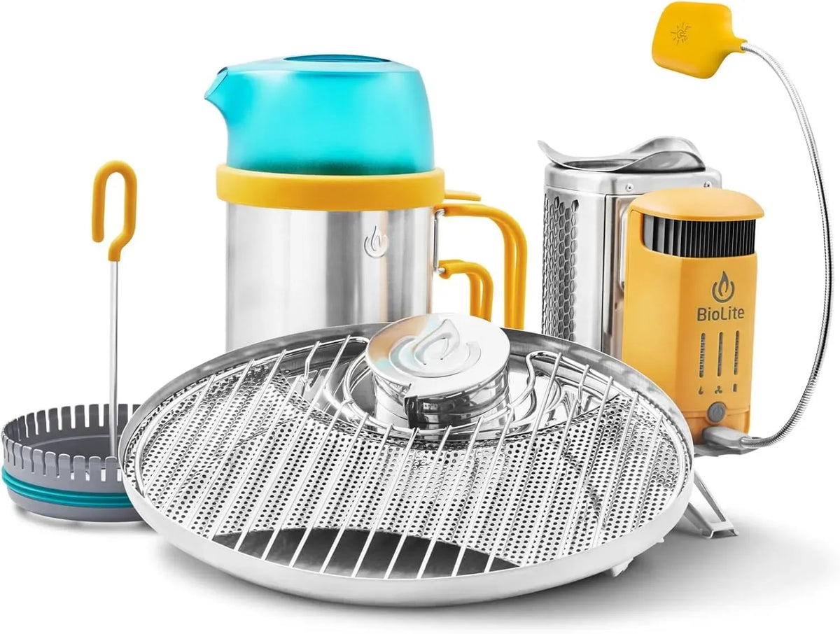 kit de cuisson complet, pour BioLite Réchaud de camping à bois équipé de production d'électricité et chargement USB
