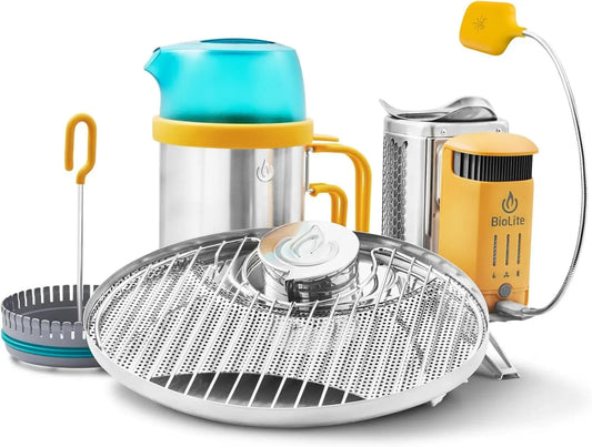 kit de cuisson complet, pour BioLite Réchaud de camping à bois équipé de production d'électricité et chargement USB