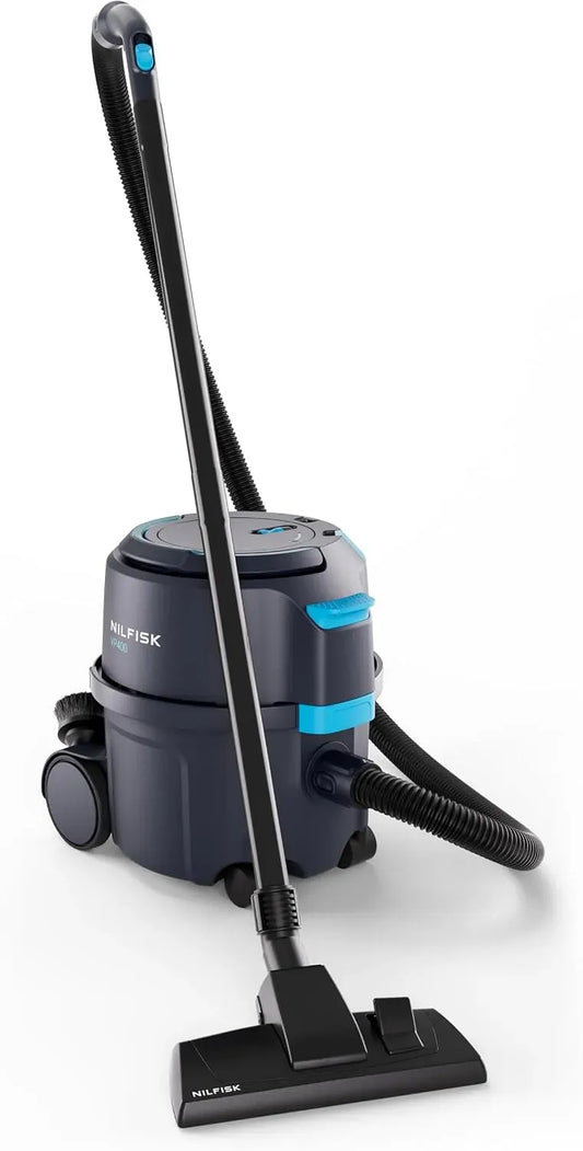 Aspirateur VP400, 398 x 340 x 395 cm, 15 L, bleu, Nilfisk 107421172, Volume du Sac filtrant 15 l, Poids 5,5 kg