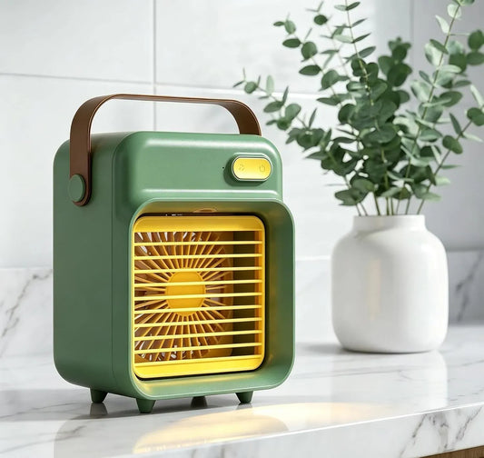 Climatiseur, portable, vert, appareil de climatisation, Aetherion Refroidisseur Dair Et Humidificateur évaporatif sans Fil De Bureau
