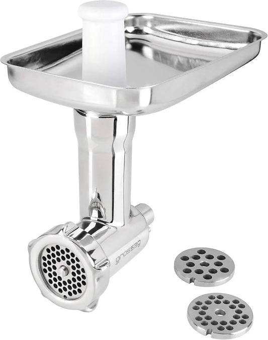 KitchenAid KFW 500 Robot de cuisine, acier inoxydable, Accessoire pour hachoir à viande avec 3 disques perforés