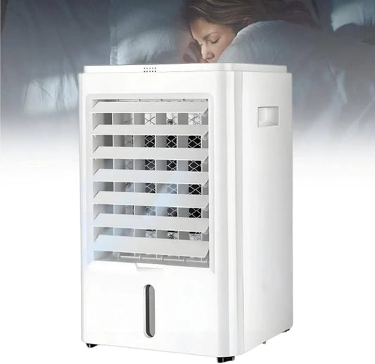 Climatiseur, 4 L, 12 V, Mini 12V/24V, portable, grand réservoir, silencieux, camping, rafraîchisseur d'air évaporatif Portable avec télécommande
