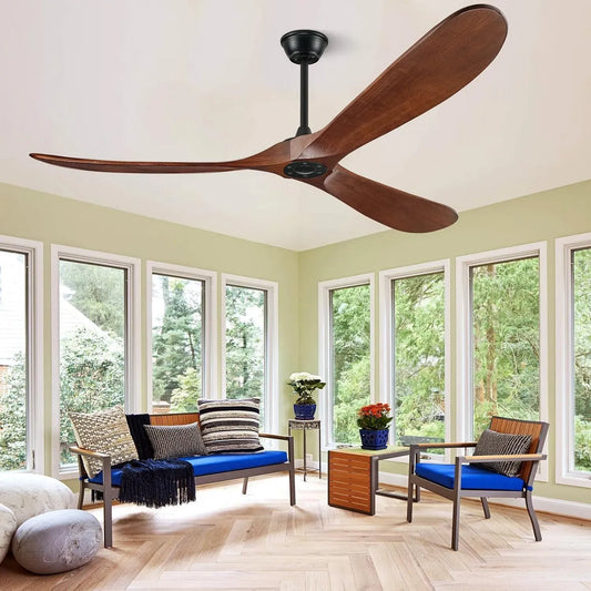 Ventilateur, 152 cm, extérieur, silencieux, ventilateur pour circulation d'air, Ventilateur de plafond de 152 cm sans lumière
