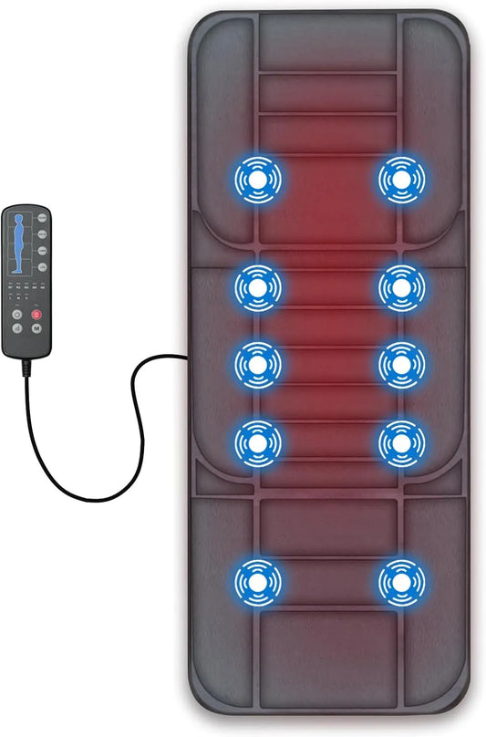 Tapis, 3 niveaux, 5 modes, fonction chauffante, pour soulager les douleurs dorsales