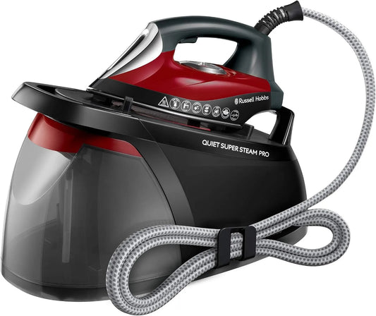 Russell Hobbs Quiet Supersteam Pro, Fer à repasser vapeur, 2750 W, Pression 8 bars, 315g jet vapeur, Silencieux & Puissant, Technologie Température
