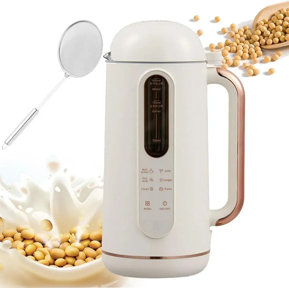 Machine à Lait, machine à lait végétal et lait de noix, 900 ML, pour Lait d'amande