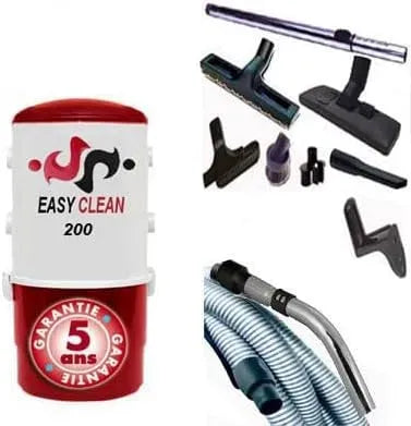 Accessoire pour appareil CLEAN 200, Aspiration centralisée EASY- garantie 5 ans, Flexible de 9 m Sonis, jusqu'a 180 M²
