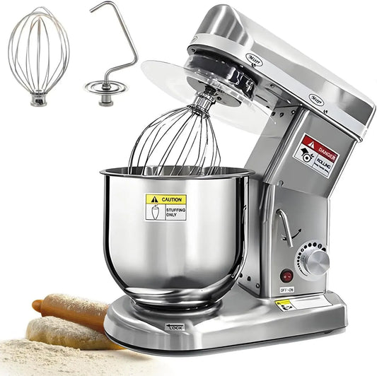 Robot, 10 L, pizza, pâtisserie, 3 vitesses, professionnel, argenté, pour pizzas et pâtisseries