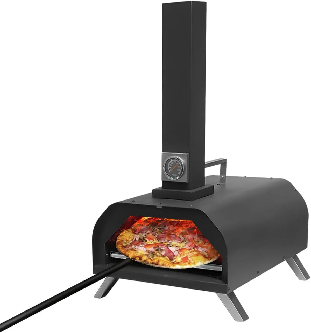 Four électrique à pizza, portable, extérieur, camping, acier inoxydable